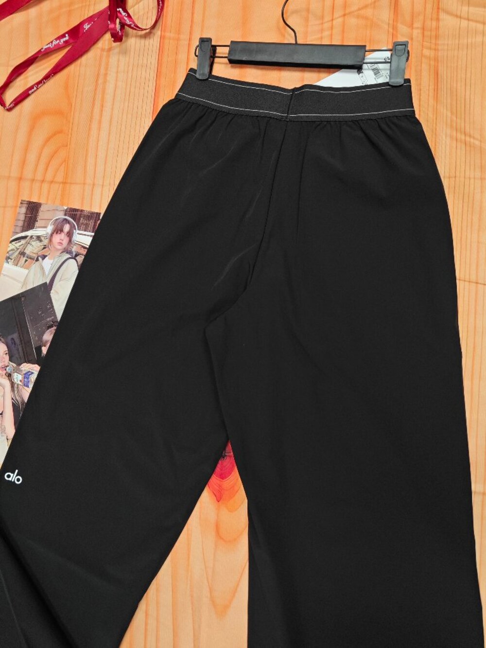 ALO Yoga Suit Up Trouser 🖤✨ Black NWT | Travel Everyday Wide Leg Pants - Picture 4 of 8